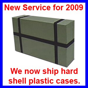 We now ship hard shell bicycle cases
